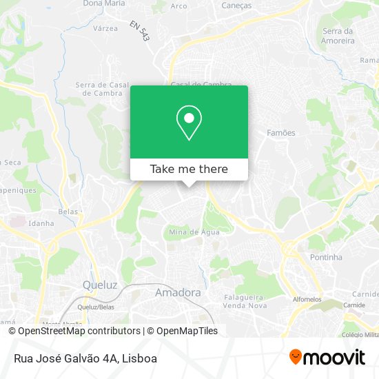 Rua José Galvão 4A mapa