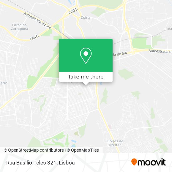 Rua Basílio Teles 321 mapa