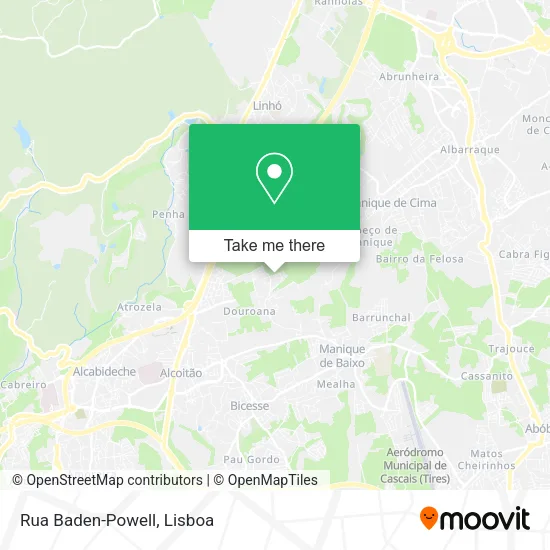 Rua Baden-Powell map