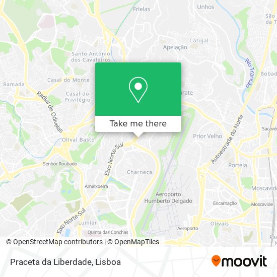 Praceta da Liberdade mapa