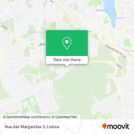 Rua das Margaridas 3 mapa