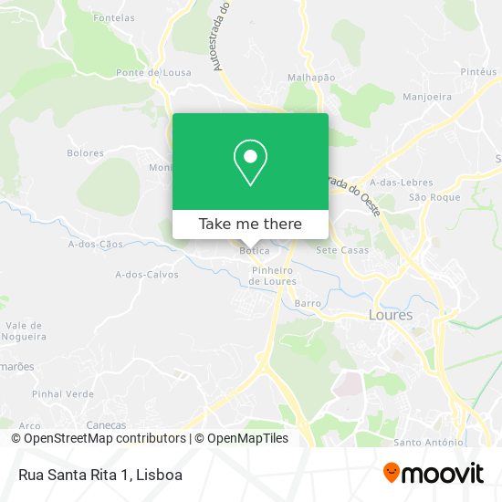 Rua Santa Rita 1 mapa