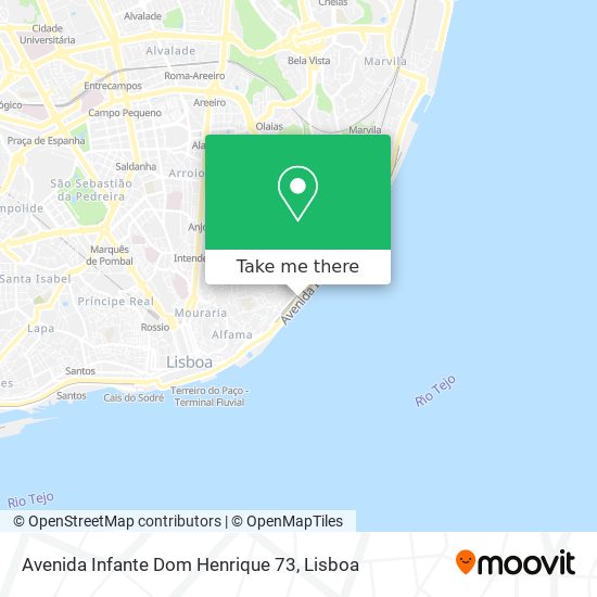 Avenida Infante Dom Henrique 73 map