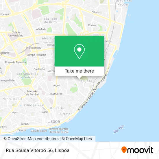 Rua Sousa Viterbo 56 map