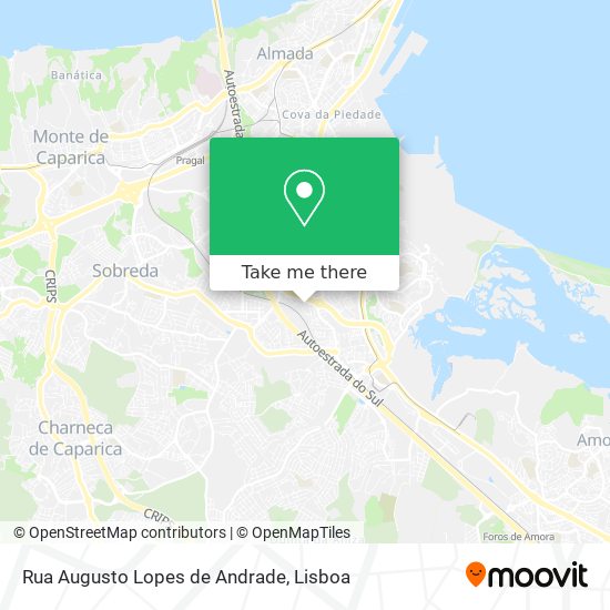 Rua Augusto Lopes de Andrade mapa