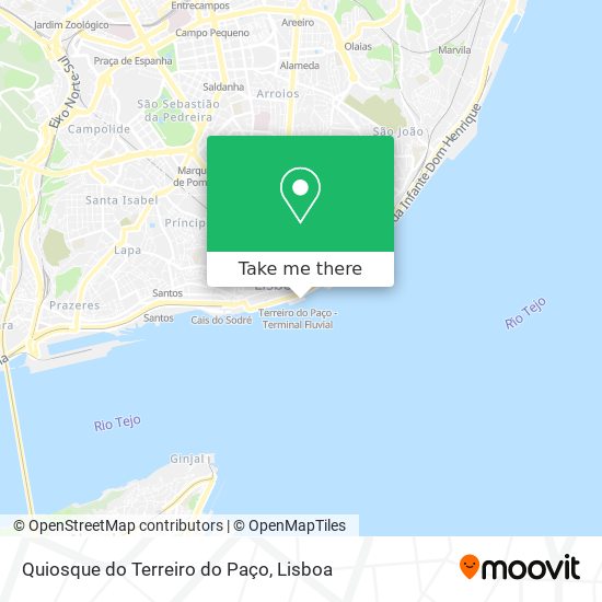 Quiosque do Terreiro do Paço map
