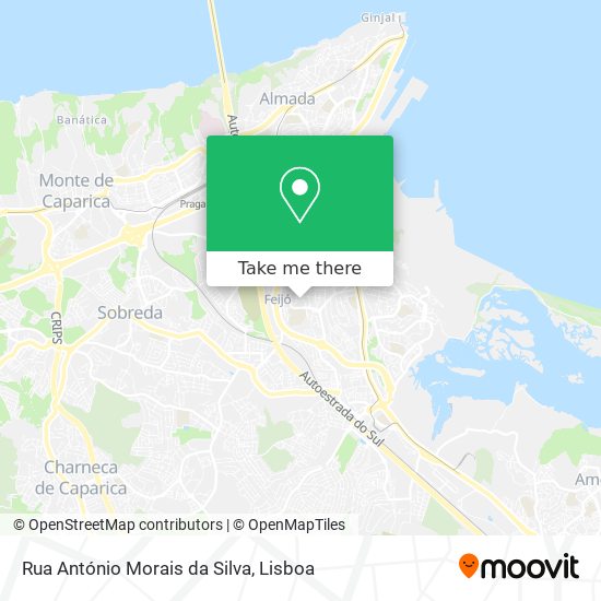Rua António Morais da Silva map