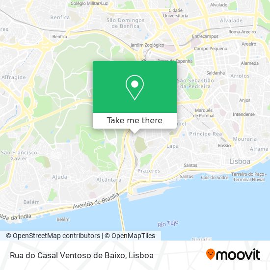 Rua do Casal Ventoso de Baixo map