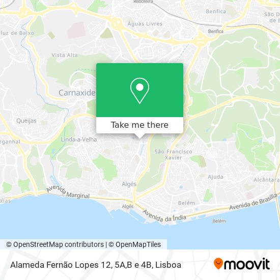 Alameda Fernão Lopes 12, 5A,B e 4B map
