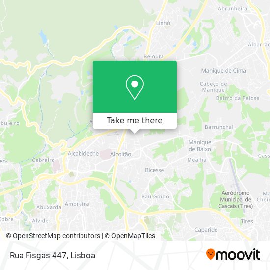 Rua Fisgas 447 mapa