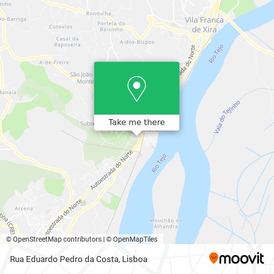Rua Eduardo Pedro da Costa mapa
