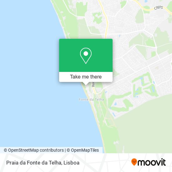 Praia da Fonte da Telha map