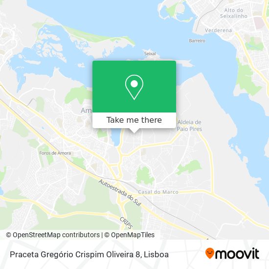 Praceta Gregório Crispim Oliveira 8 map