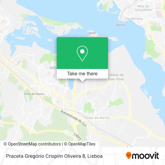 Praceta Gregório Crispim Oliveira 8 map