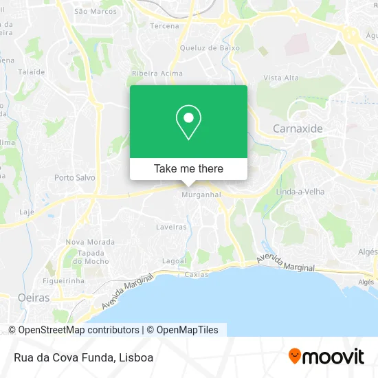 Rua da Cova Funda map