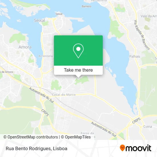 Rua Bento Rodrigues map