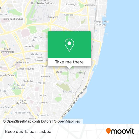 Beco das Taipas map