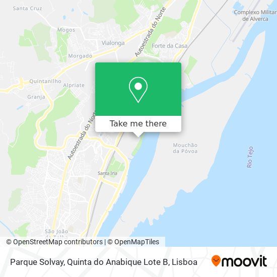 Parque Solvay, Quinta do Anabique Lote B mapa