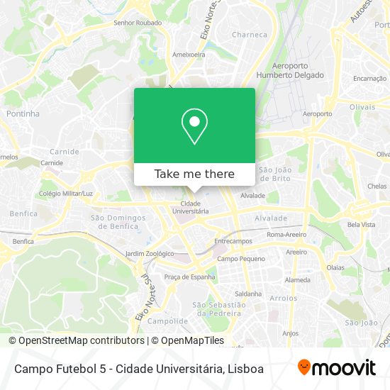 Campo Futebol 5 - Cidade Universitária map