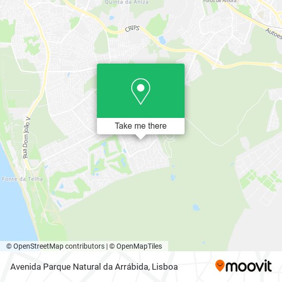 Avenida Parque Natural da Arrábida map