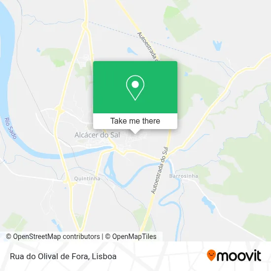 Rua do Olival de Fora mapa
