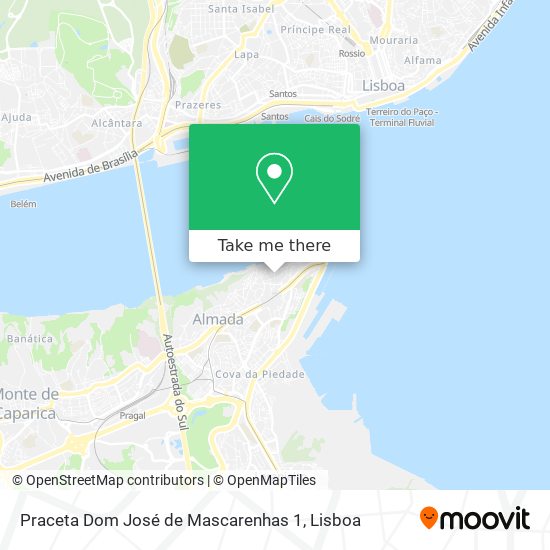 Praceta Dom José de Mascarenhas 1 mapa