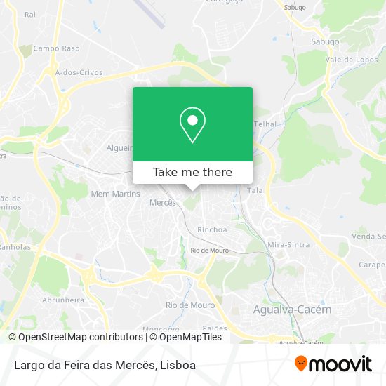 Largo da Feira das Mercês map