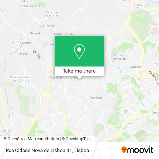 Rua Cidade Nova de Lisboa 41 map