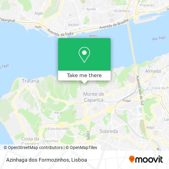 Azinhaga dos Formozinhos mapa