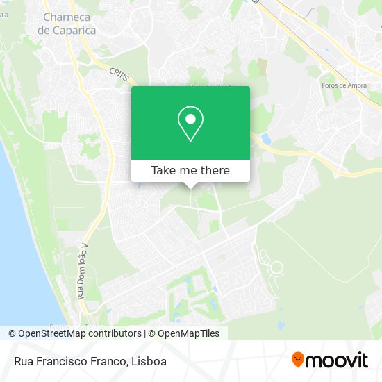 Rua Francisco Franco mapa