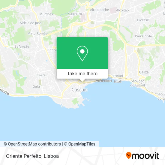 Oriente Perfeito map