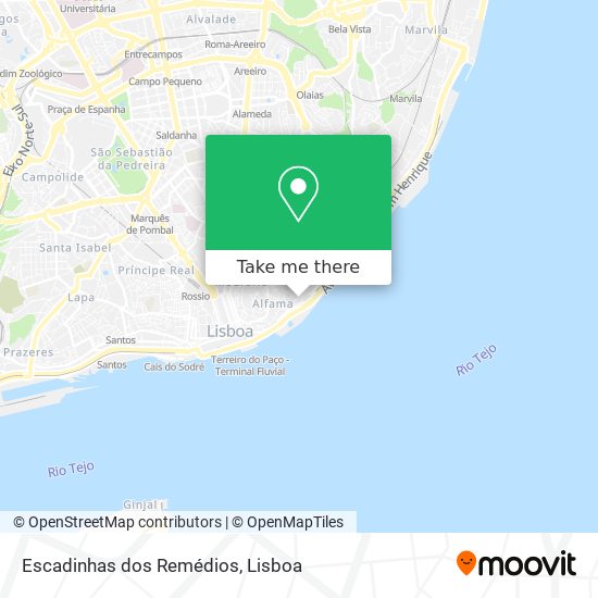 Escadinhas dos Remédios map
