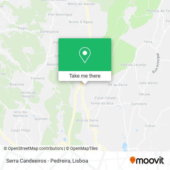 Serra Candeeiros - Pedreira map