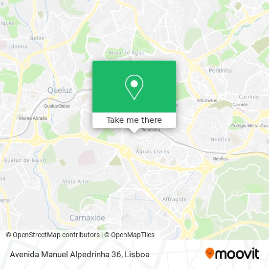Avenida Manuel Alpedrinha 36 mapa