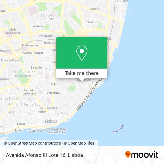 Avenida Afonso III Lote 16 mapa