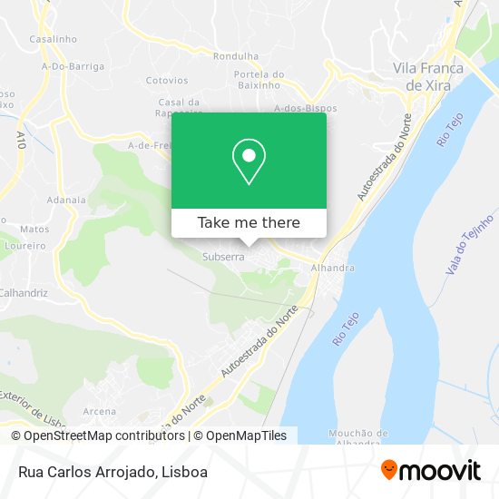 Rua Carlos Arrojado mapa