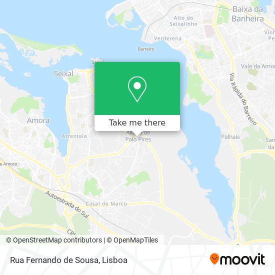 Rua Fernando de Sousa mapa