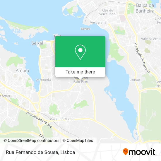 Rua Fernando de Sousa map