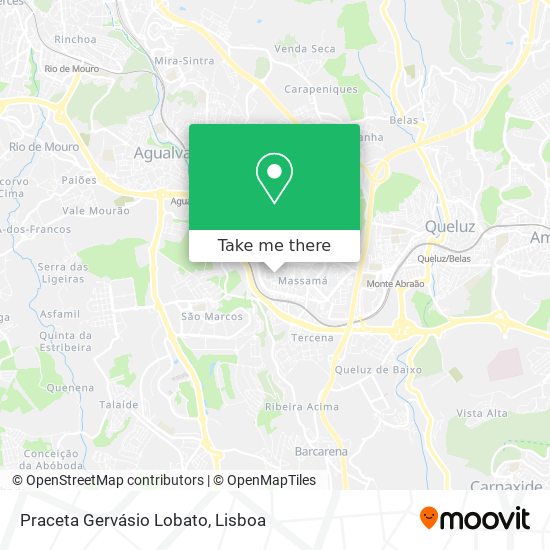 Praceta Gervásio Lobato mapa