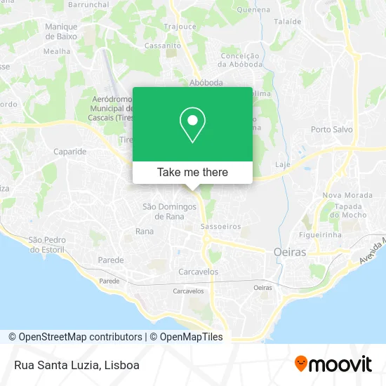 Rua Santa Luzia map