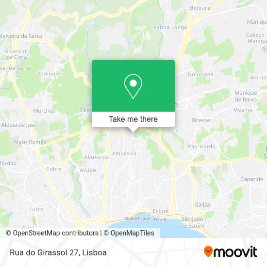 Rua do Girassol 27 map