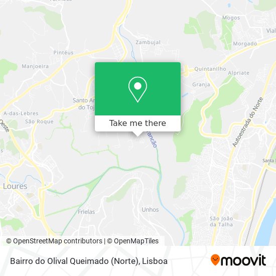 Bairro do Olival Queimado (Norte) map