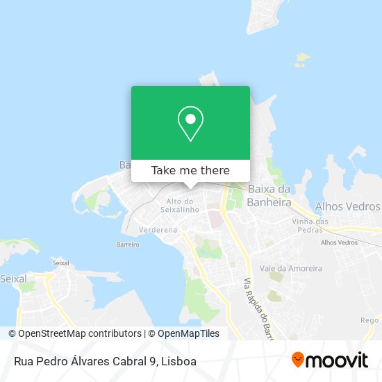 Rua Pedro Álvares Cabral 9 mapa