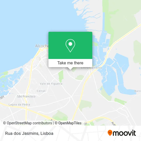 Rua dos Jasmins map