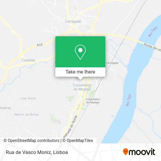 Rua de Vasco Moniz map