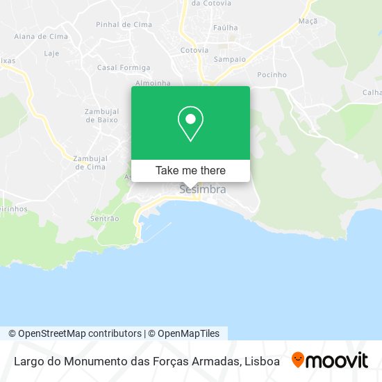 Largo do Monumento das Forças Armadas map