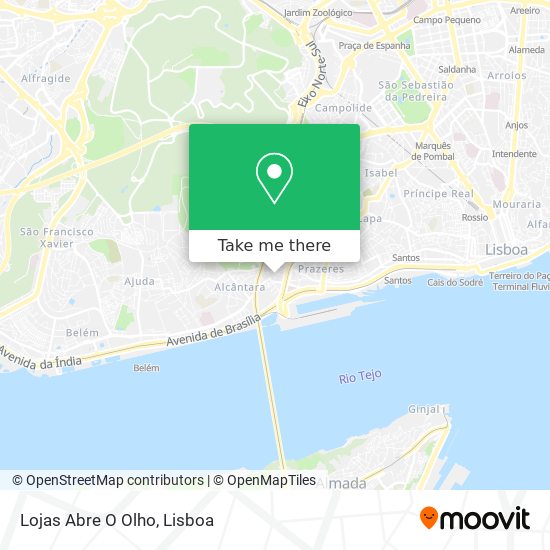 Lojas Abre O Olho mapa