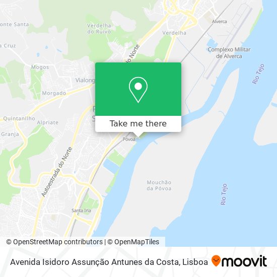 Avenida Isidoro Assunção Antunes da Costa map