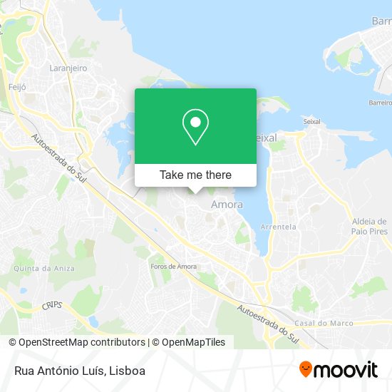 Rua António Luís map