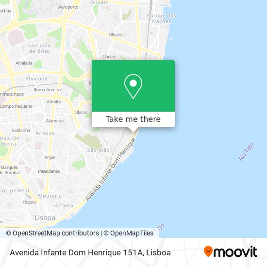 Avenida Infante Dom Henrique 151A map